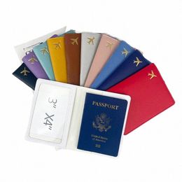 passport Cover t Thickened PU Leather Man Women Travel Passport Holder with Credit Card Holder Case Wallet Protector Cover Case J0cN#