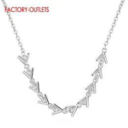 Chains 2 Colours Option Original 925 Sterling Silver Triangle Geometric Elements Pendant Necklace For Women Family Gifts Fine Jewellery