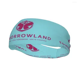 Berets Tomorrowland Sport Headband For Women Men Elastic Moisture Wicking Belgian Electronic Dance Music Festival Training Sweatband