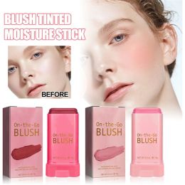 EELHOE Blush Stick Natural Cheek Face Rouge Blusher Cream Lasting High Colour Rendering Brightening Skin Beauty Waterproof