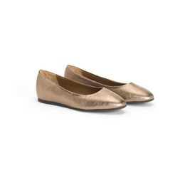 HBP Non-Brand Golden fashionable design flat sandals shoes for ladies women flats soft women ballet shoes (LAJ0007)