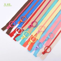 Chainho,Close-End Resin Zipper,Ring Head,For DIY Sewing Bags,Wallet,Purse,Gartments,Crafts,5 Kinds of Lenght,5 Pieces