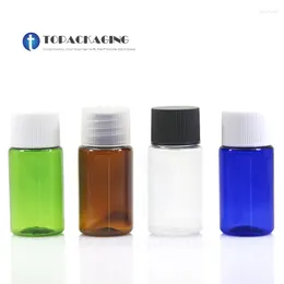 Storage Bottles 100PCS/LOT 10ml Screw Cap Bottle Empty PET Plastic Cosmetic Container Small Sample Lotion Essence Oil Refillable Makeup