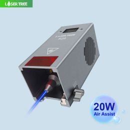 LASER TREE 10W 20W 30W Optical Power Laser Module with Air Assist Blue Light Laser Head for DIY CNC Cutting Engraving Machine