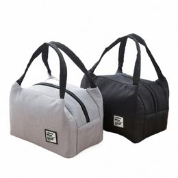 portable Lunch Bag Tote Insulated Box Canvas Thermal Cold Warm Food Ctainer School Picnic Men Women Kids Bento Storage Pouch T9M8#