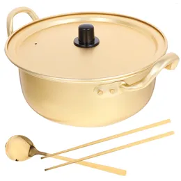 Double Boilers Scoop Instant Noodle Pot Non Stick Seafood Aluminum Ramen Small Cooking Handled