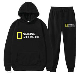 National Geographic Channel Sportswear masculino primavera e outono conjunto de duas peças56zl5viygtk2