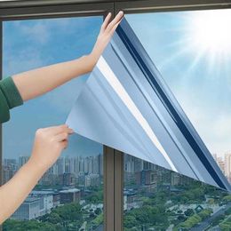 Window Stickers One Way Privacy Film Insulation Transparent High Heat Rejection Cut 200CM Drop Ship