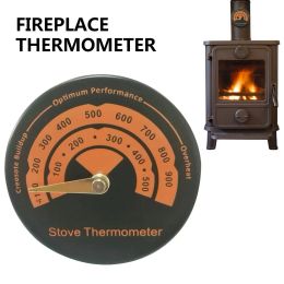 New Magnetic Stove Thermometer Burner Fireplace Thermometer Household Fireplace Fan Oven Thermometer Home Fireplace Accessories