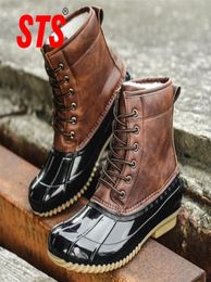 STS Women039s Boots Lady Boot With Waterproof Zipper Rubber Sole Women Rain Boots Lace Up Ankle Shoes Winter Women Sho9729043