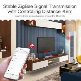 Tuya ZigBee Smart IR Remote Control Universal Infrared Remote Smart Home Control For TV DVD AUD Works With Alexa Google Home