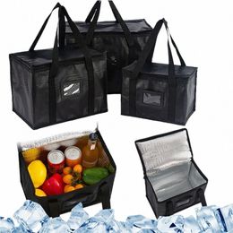 new Insulated Lunch Bags Food Storage Ctainer Cvenient Takeaway Delivery Tote Pouch Durable High Quality Warm Cold Bag V39u#