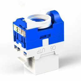 ZoeRax 5/10PCS Cat5e Cat6 RJ45 Keystone Jack Module Connector Network Coupler Ethernet Wall Jack No Punch Down Tool Required