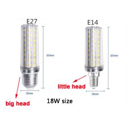 E14 E27 LED 13W 18W 20W Lamp Light AC 110V 220V Corn Bulb Chandelier