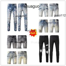 Trousers amis Pants amar Jeans miri COOLGUY amari Clothing amirirlies Denim AM Holes 2024 Jean New Biker Arrivals Man Mens ZIGN Luxury Designer IVD3