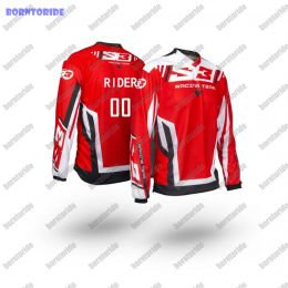 Custom Name Number Long Sleeve Enduro Motocross Jersey MTB Downhill Mountain Bike DH Maillot Ciclismo Hombre Quick Drying Shirt