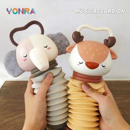 2-in-1 Electronic Accordion Baby Crib Pendant Bed Bell Stroller Toddler Rattles Sensory For born Toys 0 12 24 36 Months 240327