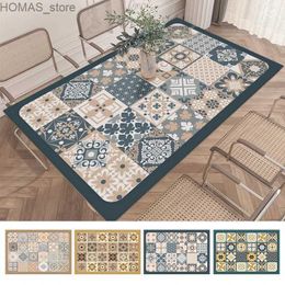 Table Cloth Waterproof Tablecloth Floral Printing Oilproof Table Cover Kitchen Wedding Dining Room Protector Mat Coffee Table Home Decor Y240401