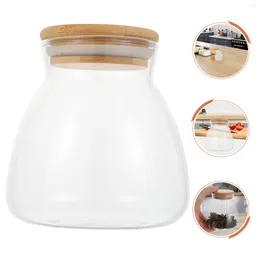 Storage Bottles 1pc Portable Seal Tank Kitchen Glass Bottle Nuts Bean Holder