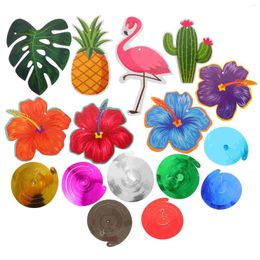 Party Decoration Hawaiian Spiral Aestechtic Room Decor Swirl Hanging Ornaments Aestethic Luau Banners Pvc Tropical