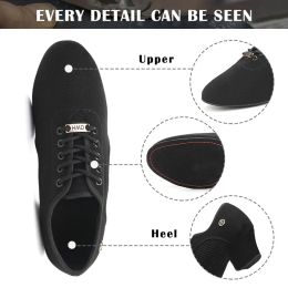 Women Dance Shoes Black Modern Ballroom Salsa Dancing Shoes Boys Latin Jazz Training Shoes Adults Tango Dance Sneakers Men