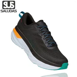 Casual Shoes SALUDAS Bondi 7 Men And Women Road Running Outdoor Cushioned Elastic Lightweight Men's Trail Sneakers