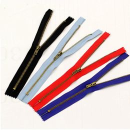 1pcs 20cm 3# Zipper Self-locking Auto Lock Copper Zipper Jeans Replacement Zip Slider Repair Kit DIY Tailor's Sewing Accessories