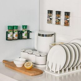 Kitchen Storage Convenient Rack Fashionable Container Shelf Wall Mount Clip For Storing Condiments And Ingredients