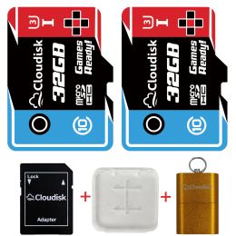 Cloudisk 2pcs Micro SD Memory Cards U3 32GB C10 A1 MicroSD Card V30 Support For 4K UHD Nintendo Switch Gopro Camera Smartphones