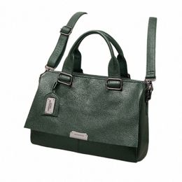 new Large Capacity Luxury Designer Handbag For Women Pillow Bost Top Handle Bags Ladies Leather Crossbody Menger Bag Green B8Am#