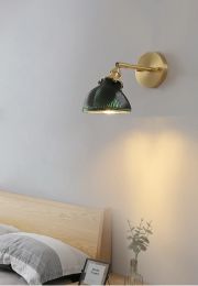 Nordic Wall Decor Led Lamp Luminaria with Rotary Switch Living Room Bedroom Minimalist Interior Lighting Wall Lights Galss Shade