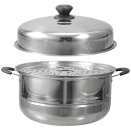 Double Boilers Stainless Steel Steamer Pot Double-layered Stockpot Induction Food Kitchen Tools