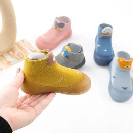 Baby Shoes Kids Soft Rubber Sole First Walkers Children Sock Shoes Non-slip Floor Socks Toddler Sock Shoes 0-4Years Gifts