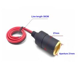 Car Cigarette lighter 10A/15A/20A female socket Plug Connector Adapter with 30cm Extension Charging Cable