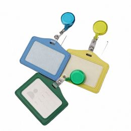 wholesale Worker Identity Tag Badge Case with Retractable Reel Protective Shell ID Card Holder u26g#