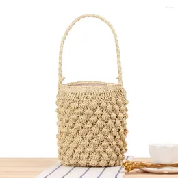 Bag 2024 Summer Straw Bucket Bags For Women Small Crossbody Lady Travel Purses And Handbags Female Shoulder Messenger