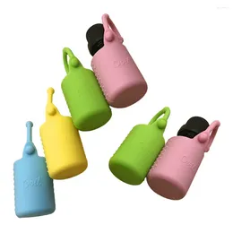 Storage Bottles 6pcs 5ml Roller Bottle Holder Silicone Essential Oil Carrying Case Protective Cover