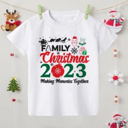 ファミリークリスマス2023一緒に思い出を作るTshirtクリスマスファミリーマッチング衣装クリスマスパーティーシャツクリスマスファミリー服