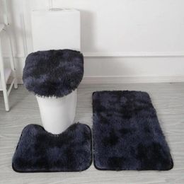 Bath Mats Durable Bathroom Rug Set Luxurious 3-piece With Super Soft Microfiber Material Non-slip Rubber For Ultimate