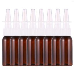 Storage Bottles 8 Pcs Round Shoulder Nasal Spray Empty Sprayer Direct Injection The Pet Original Arab Perfumes For Women