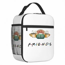 funny Friends TV Show Portable Lunch Boxes Leakproof Central Perk Cafe Comic Thermal Cooler Food Insulated Lunch Bag School H1B3#