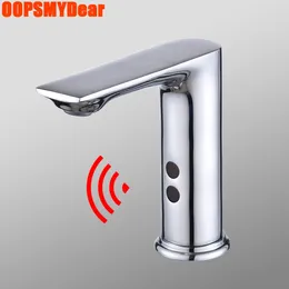 Bathroom Sink Faucets Infrared Motion Sensor Touchless Smart Chrome Tap Wash Basin Copper Kraan Deck Mounted Ingelligent Faucet