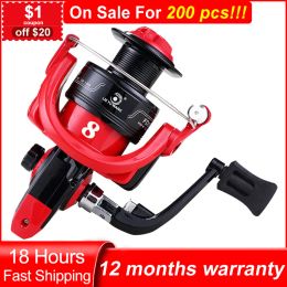 Reels Fishing Reel 10006000 Max Drag 6kg Metal Spool Grip Spinning Wheel Saltwater Fresh Water For Carp Front Brake Spinning Reel