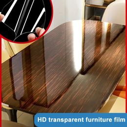 Window Stickers Self-Adhesive HD Transparent Desktop Heat Resistant Furniture Waterproof Protection Film Home Decor