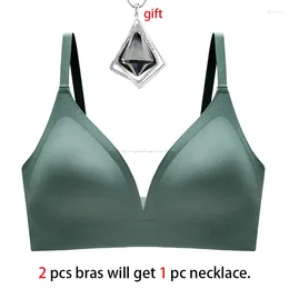 Bras Latex Seamless Women Underwear No Steel Ring Lace Tube Top Gathered Sports Pure Colour Bra Breastfeeding Anti-sagging