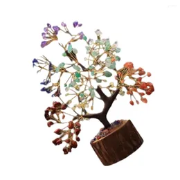 Decorative Flowers Showcase Style With Elegant Feng Shui Crystal Tree Wide Application Durable Home Decoration