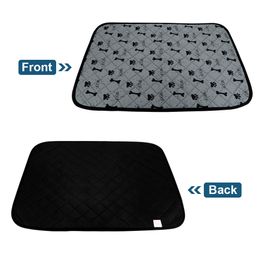 Reusable Pet Urine Pad Waterproof Dog Bed Mat Dogs Diaper Bowl Mats Bone Paw Print Seat Sofa Bed Cover Mats For Dogs Cats