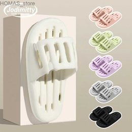 home shoes New Hollow Out Bathrooms Womens Slippers Home Lovers Indoor Water Shower Eva Bath Men Slippers Sleepers Shoes Woman For Home Y240401