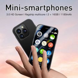 SOYES I14 Mini 3G Smartphone 3.0 Inch Display Quad Core 2GB+16GB Dual SIM Standby Android 9 1000mAh 5MP Small Mobile Phone BT4.0