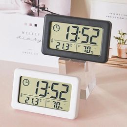Table Clocks Clock Digital With Humidity Wall Desktop Electronic Watch Desk For Kids Bedroom
